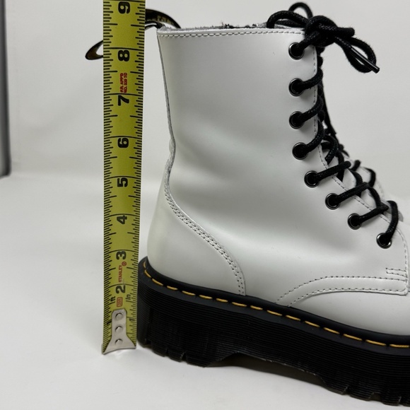 Dr. Martens White Jadon Platform Boots Women’s Size US 8 EU 39 - Picture 14 of 15